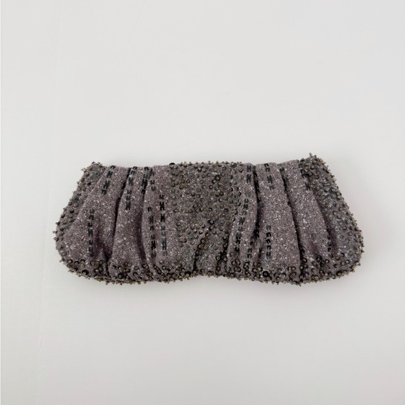 Chan Luu Gray Beaded Clutch - Picture 1 of 8